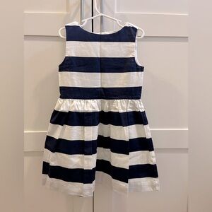 Navy and white J. Crew dress